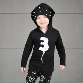 3rd Birthday Balloon Hoodie