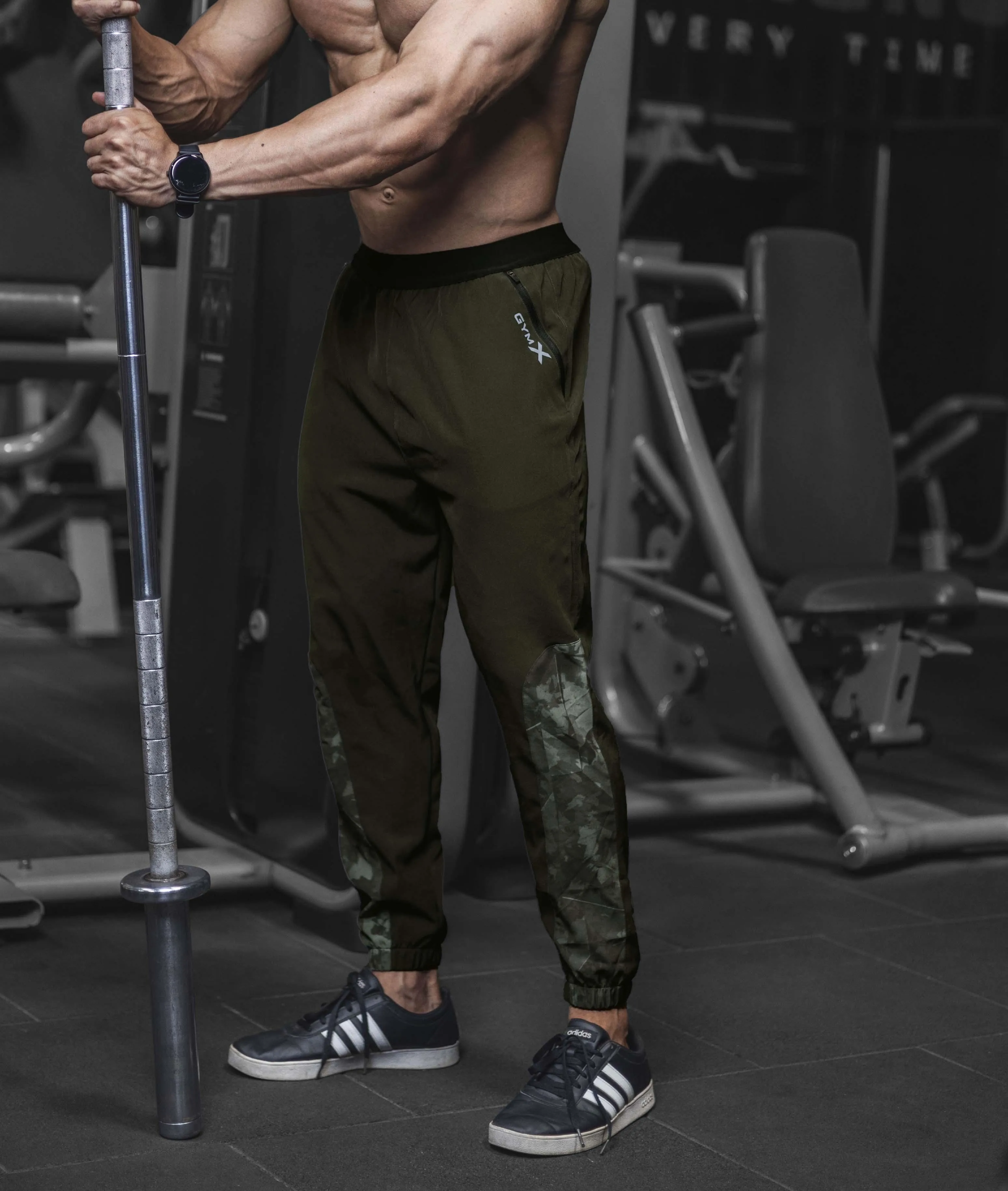 Air-Tech GymX Camo Bottoms: Army Green