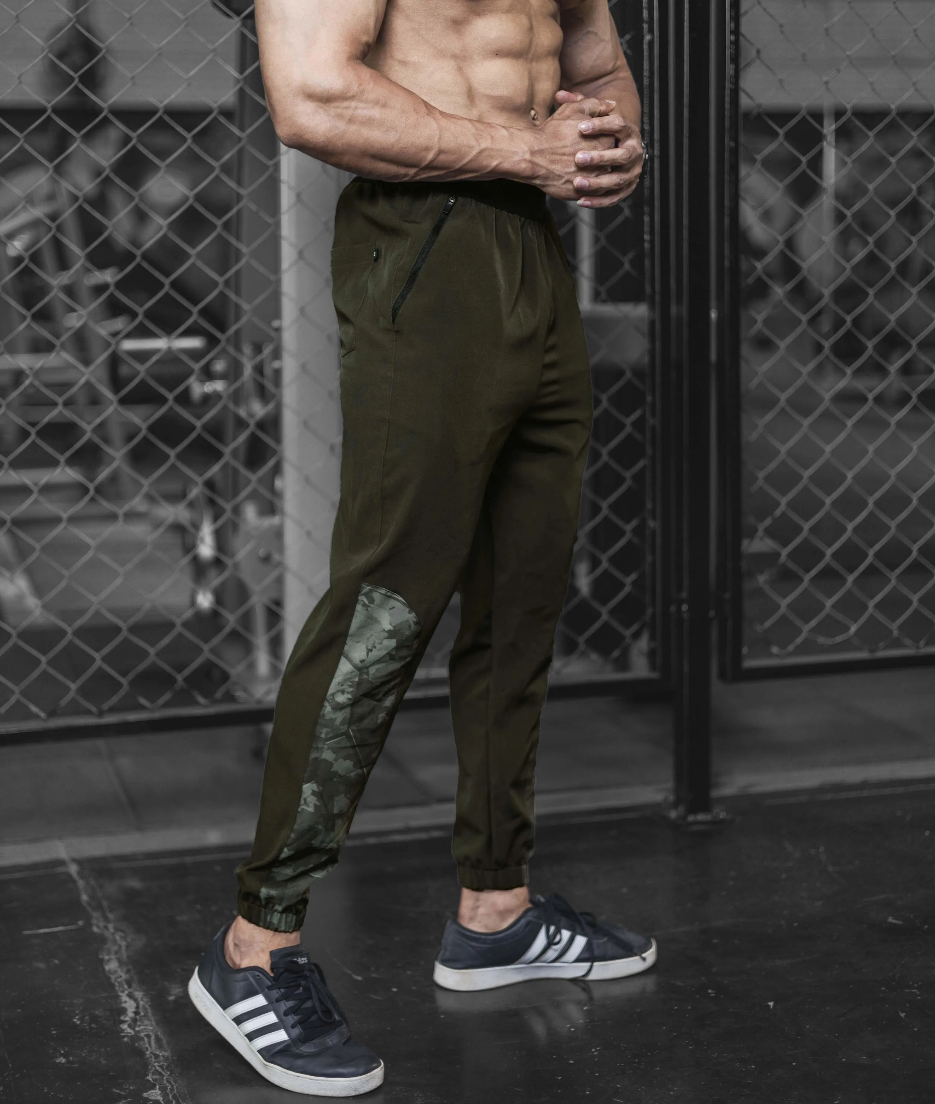 Air-Tech GymX Camo Bottoms: Army Green