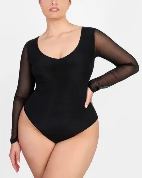 AirSlim See-Through Mesh Smoothing Bodysuit