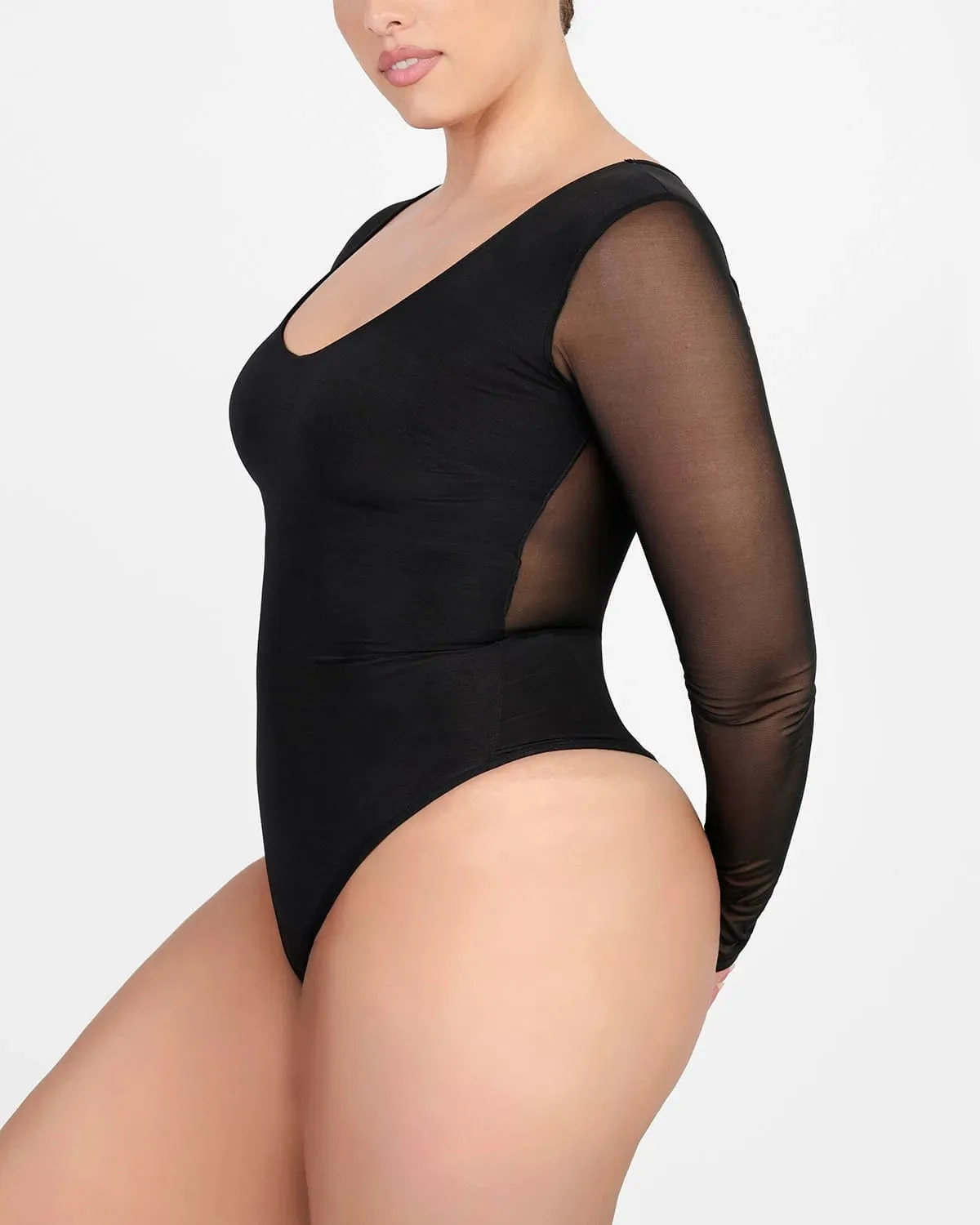 AirSlim See-Through Mesh Smoothing Bodysuit