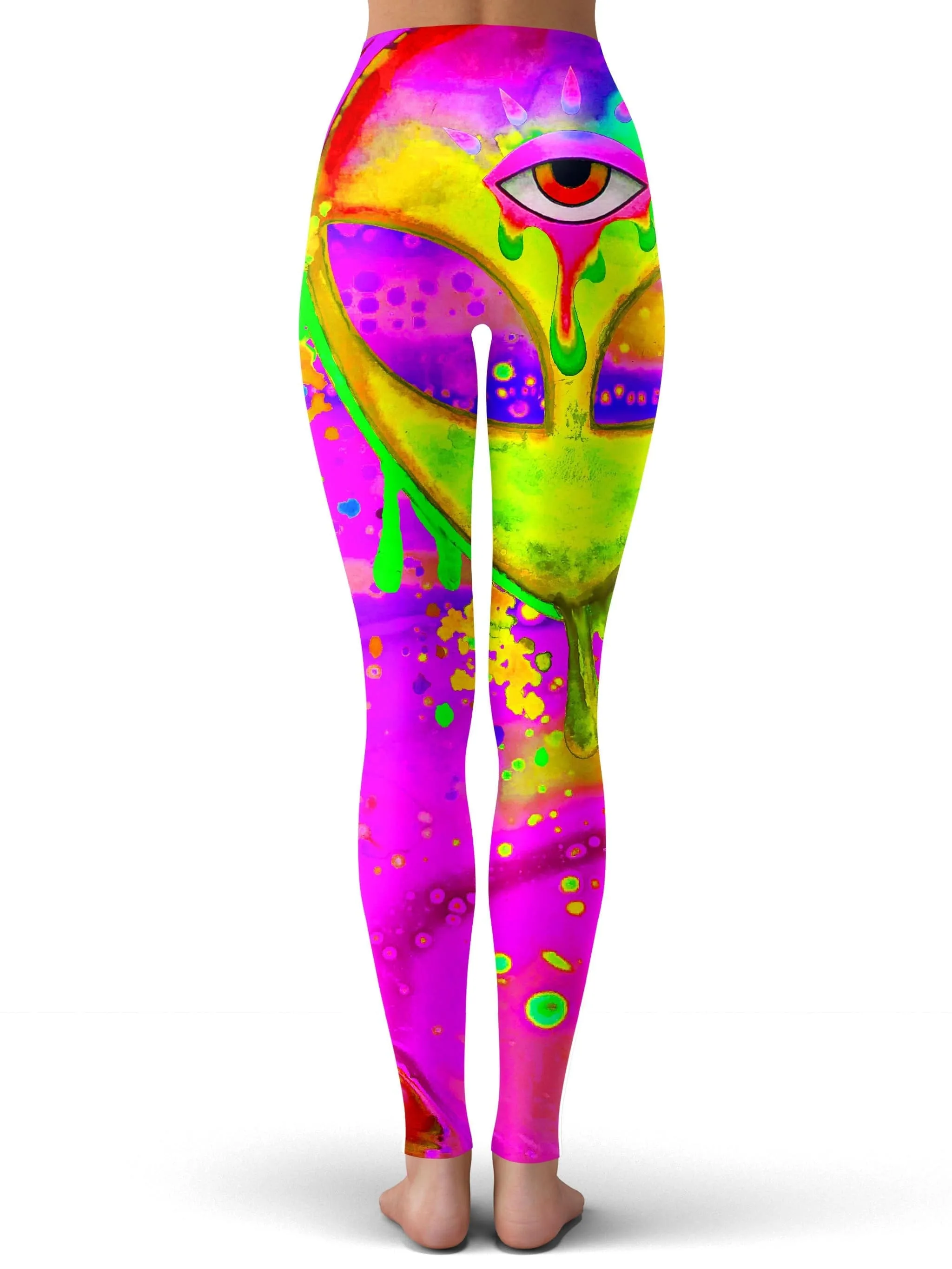 Alien Melt Yellow Leggings