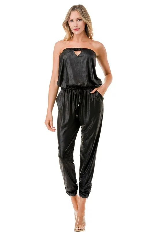 Ariella Keyhole Jogger Leg Jumpsuit