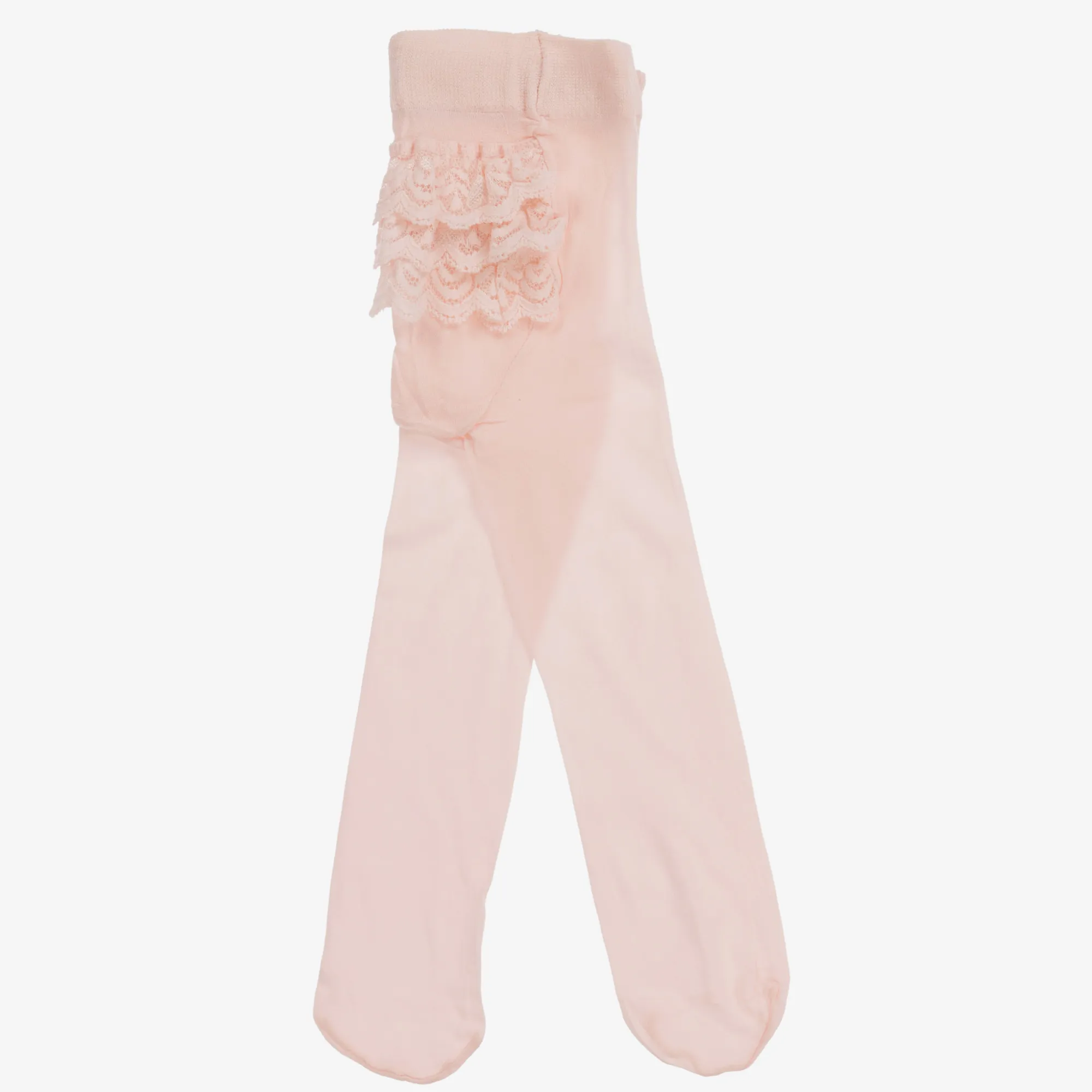 Baby Girls Pink Microfibre Tights