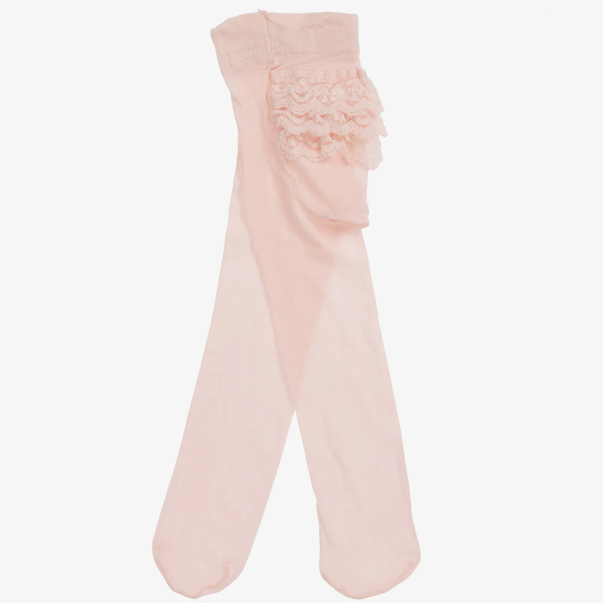 Baby Girls Pink Microfibre Tights