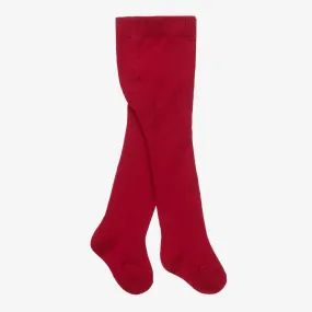 Baby Girls Red Knitted Tights