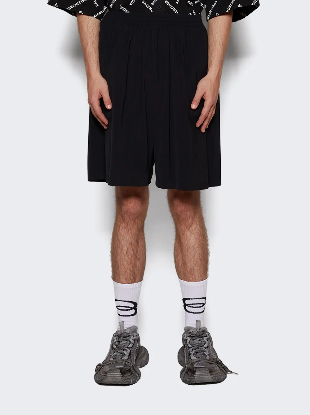 Balenciaga   Activewear Stretch Shorts Black 