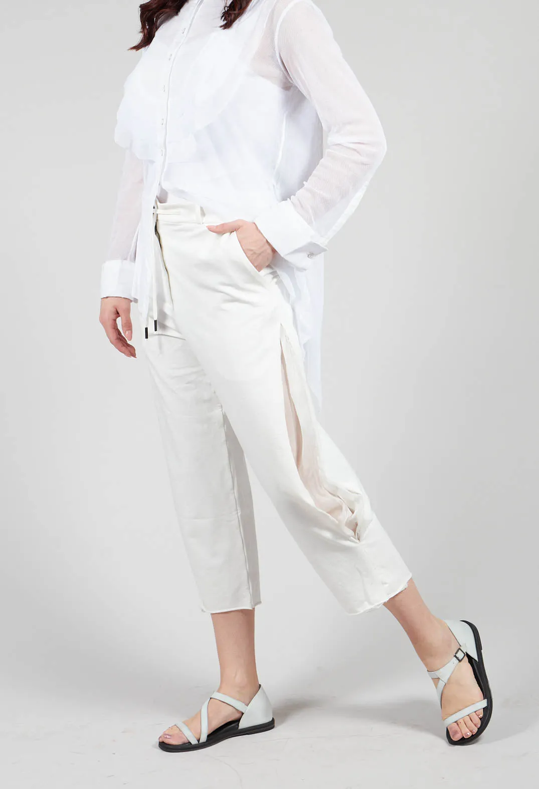 Balloon Leg Culottes in White