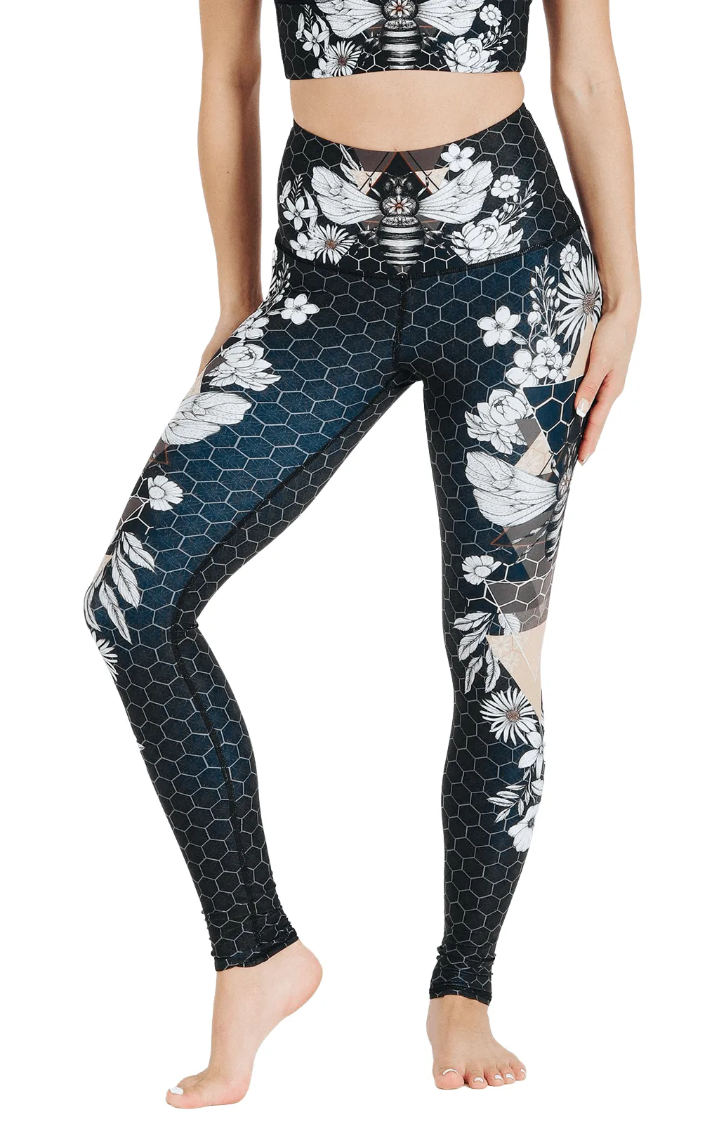 Beeloved Blackout Printed Yoga Legging