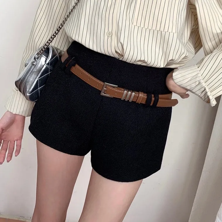 Belt Straight Shorts