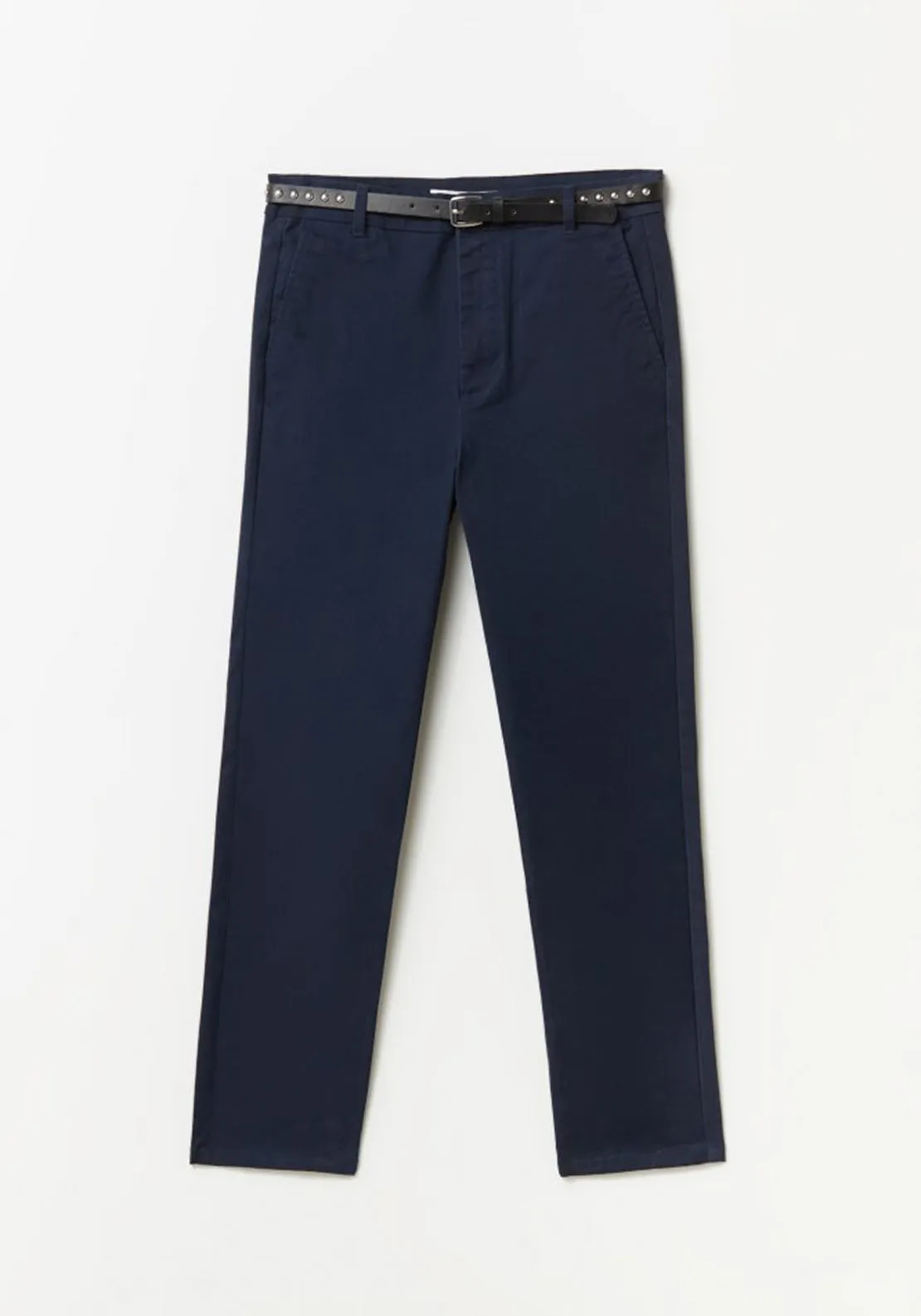 Belted chinos - Navy