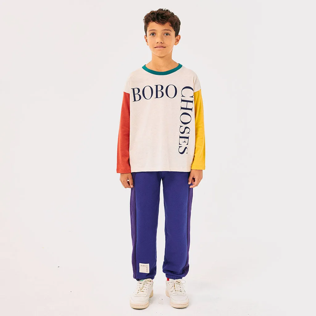 Bobo Choses Child Colour Block Sweatpants Blue