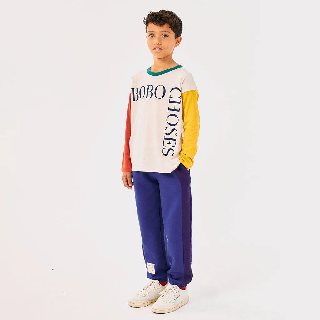 Bobo Choses Child Colour Block Sweatpants Blue