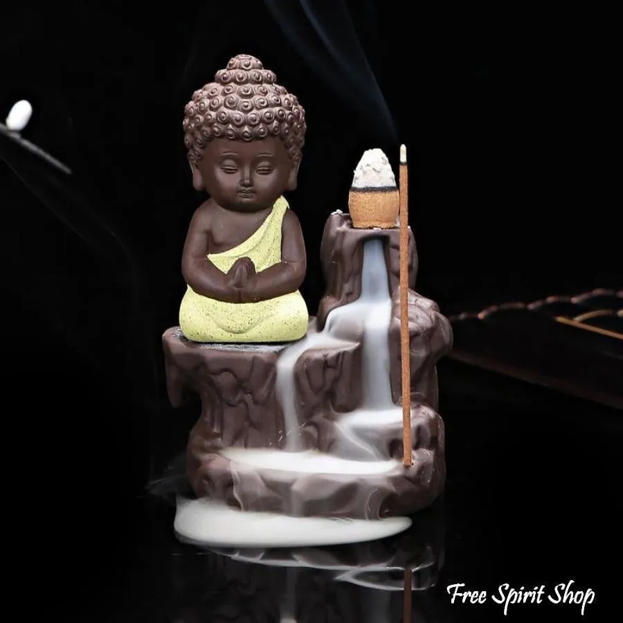 Buddha On The Mountain Incense Burner + 20 incense cones