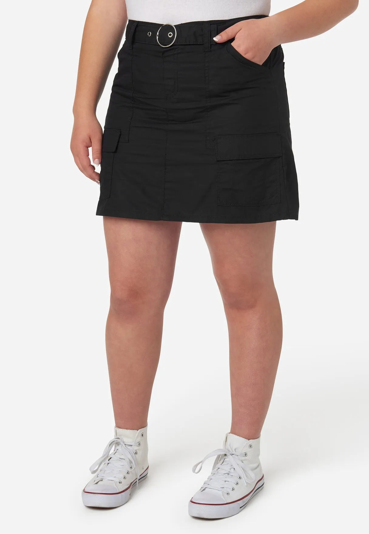 Classic Cargo Skirt with Belt