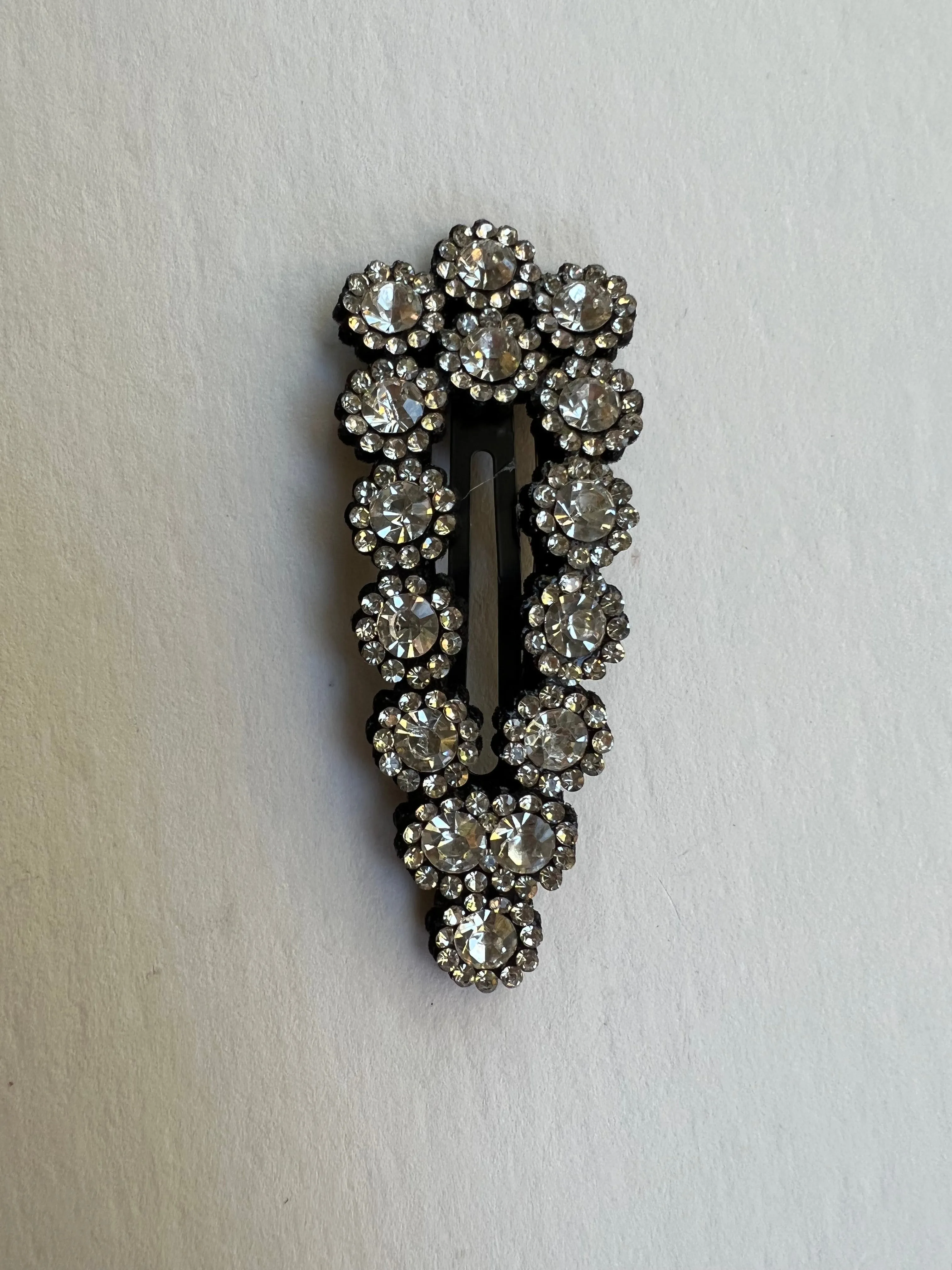 Crystal Snap Hair Clips | Triangle