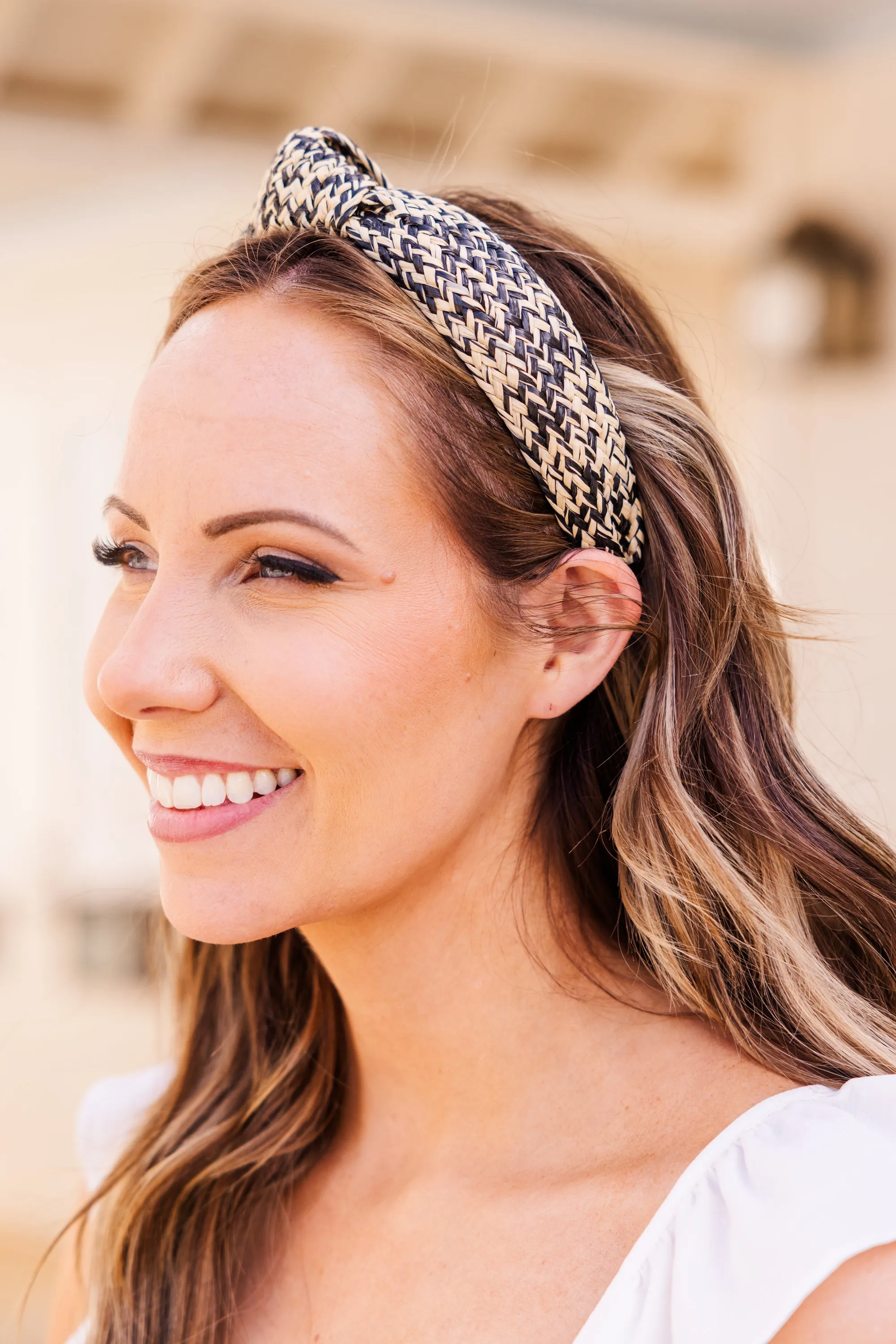 Don't Worry, Beach Happy Headband, Black