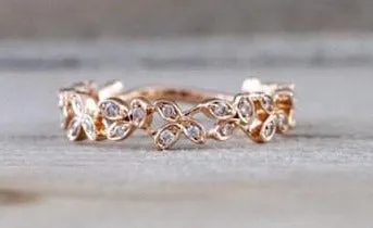 Floral Diamond Band