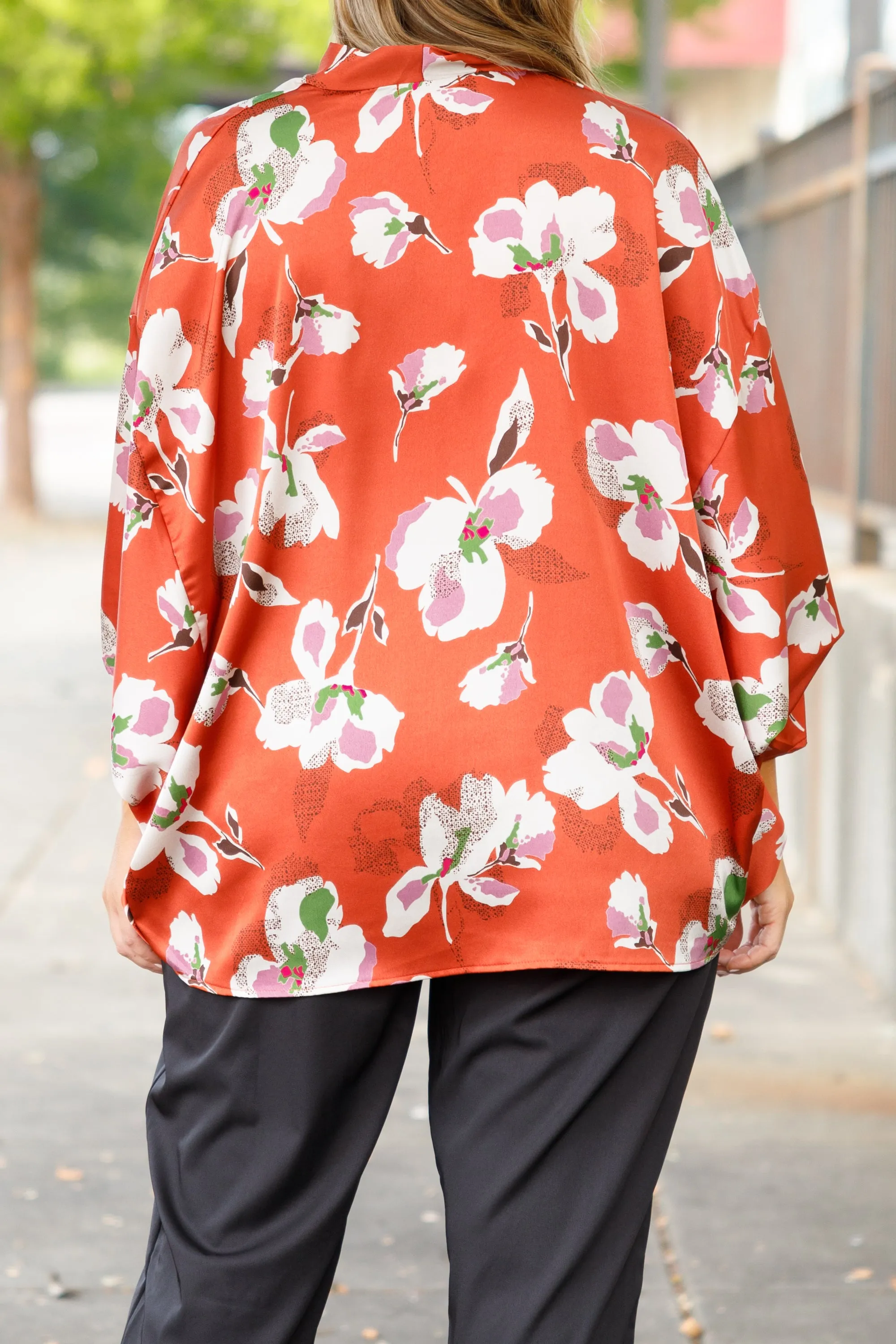 Floral Dreaming Top, Orange