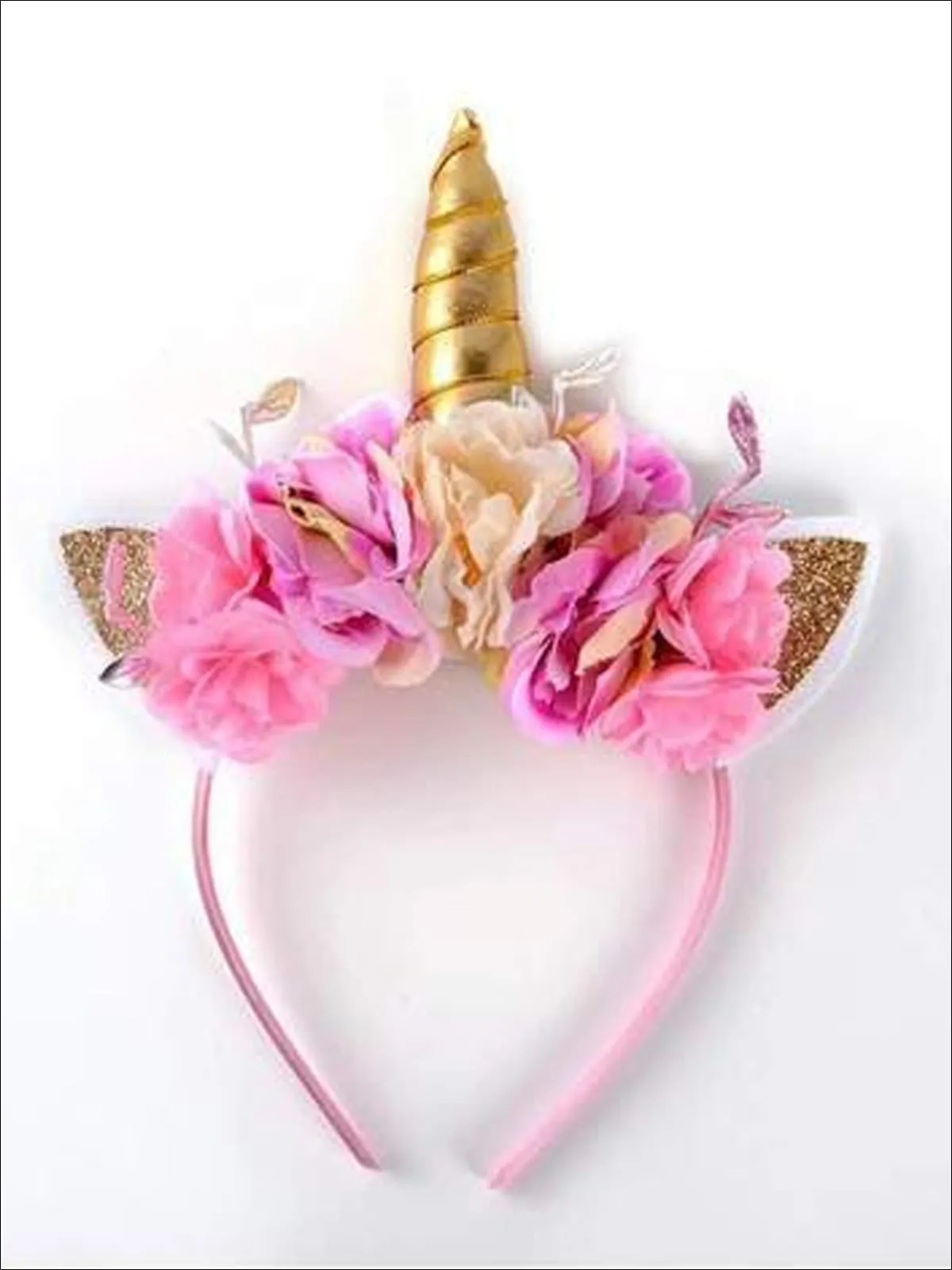 Floral Magic Gold Unicorn Headband