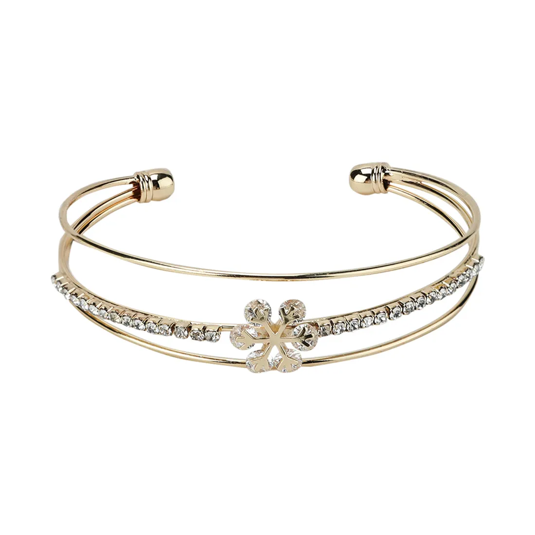 Floral Metal Bracelet