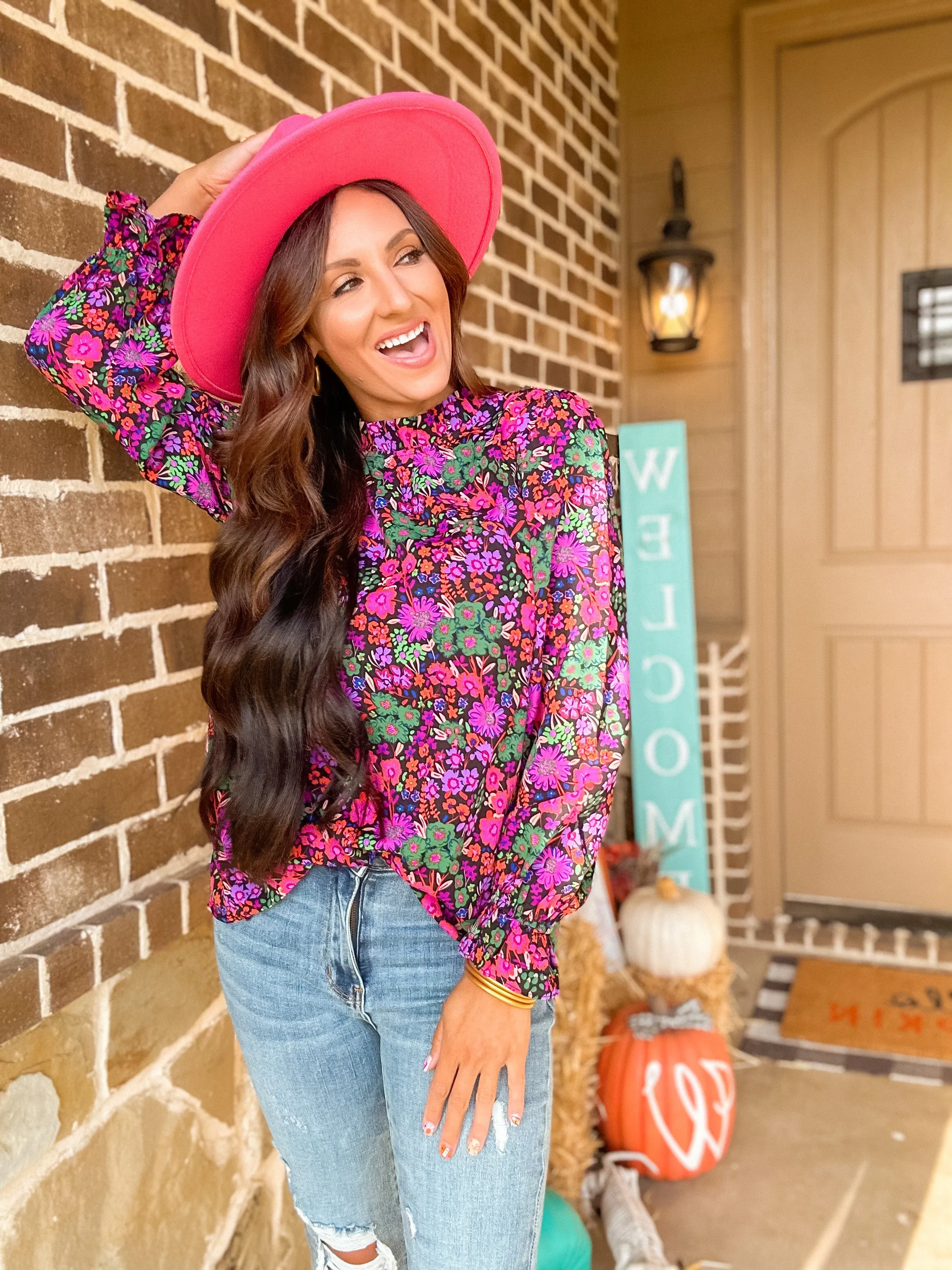 Floral Poet Top