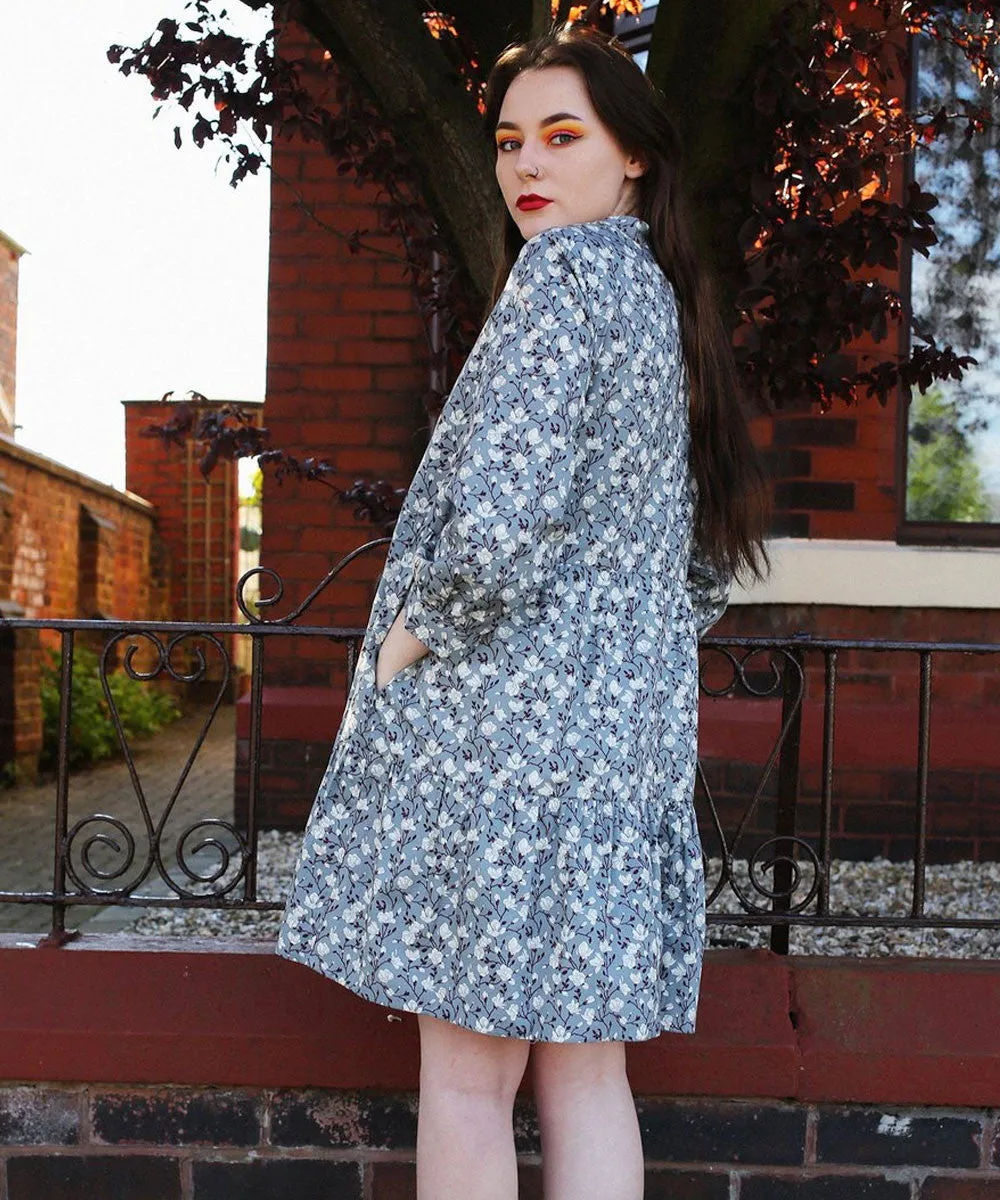 GEORGIE GREY FLORAL DRESS