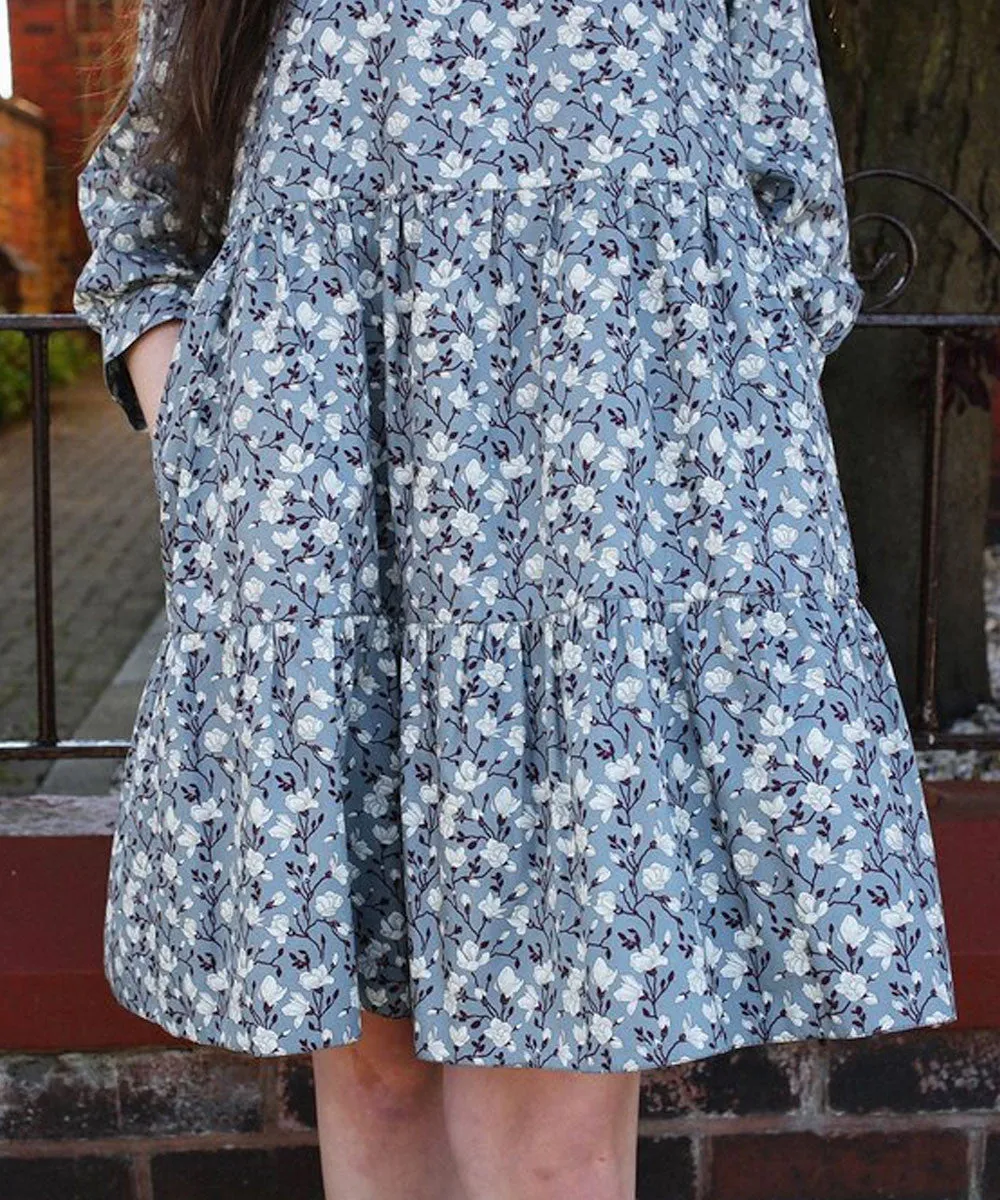 GEORGIE GREY FLORAL DRESS