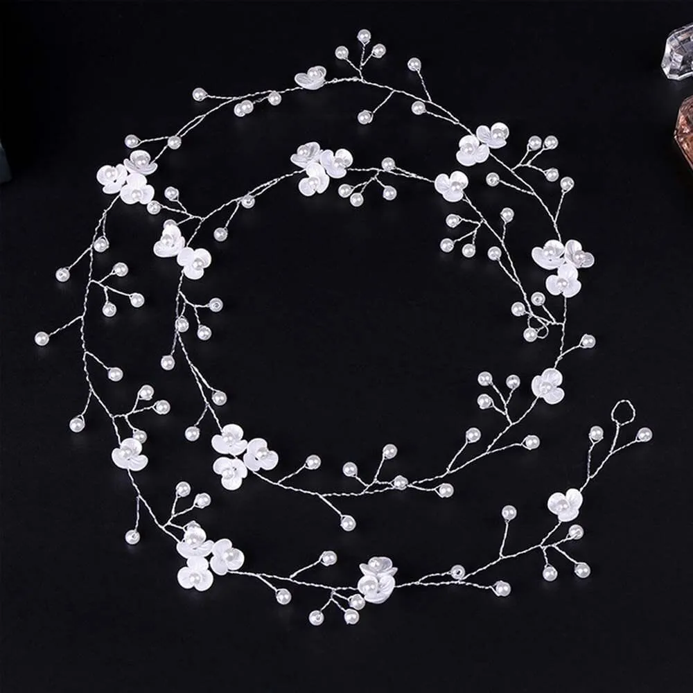 Headband Floral Pearls