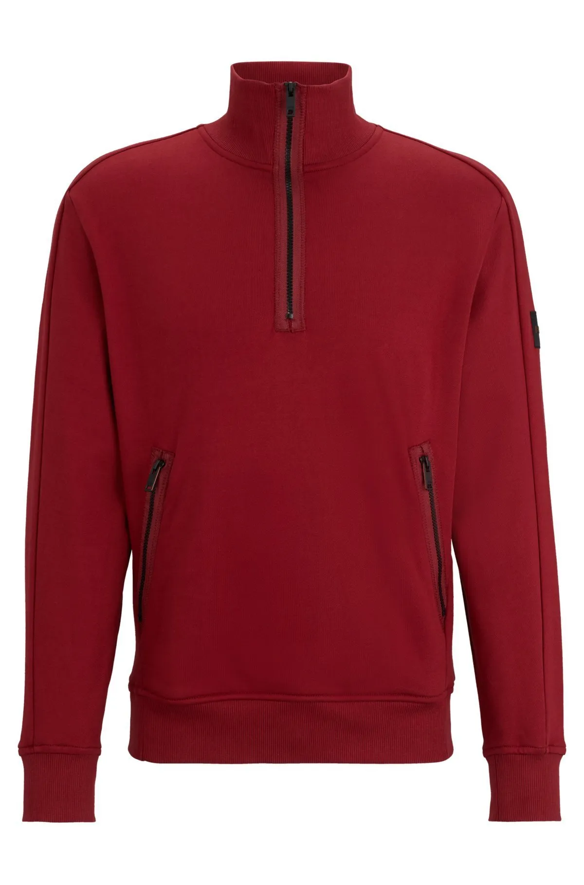 Hugo Boss  |Sweat Street Style Plain Cotton Logo Sweatshirts