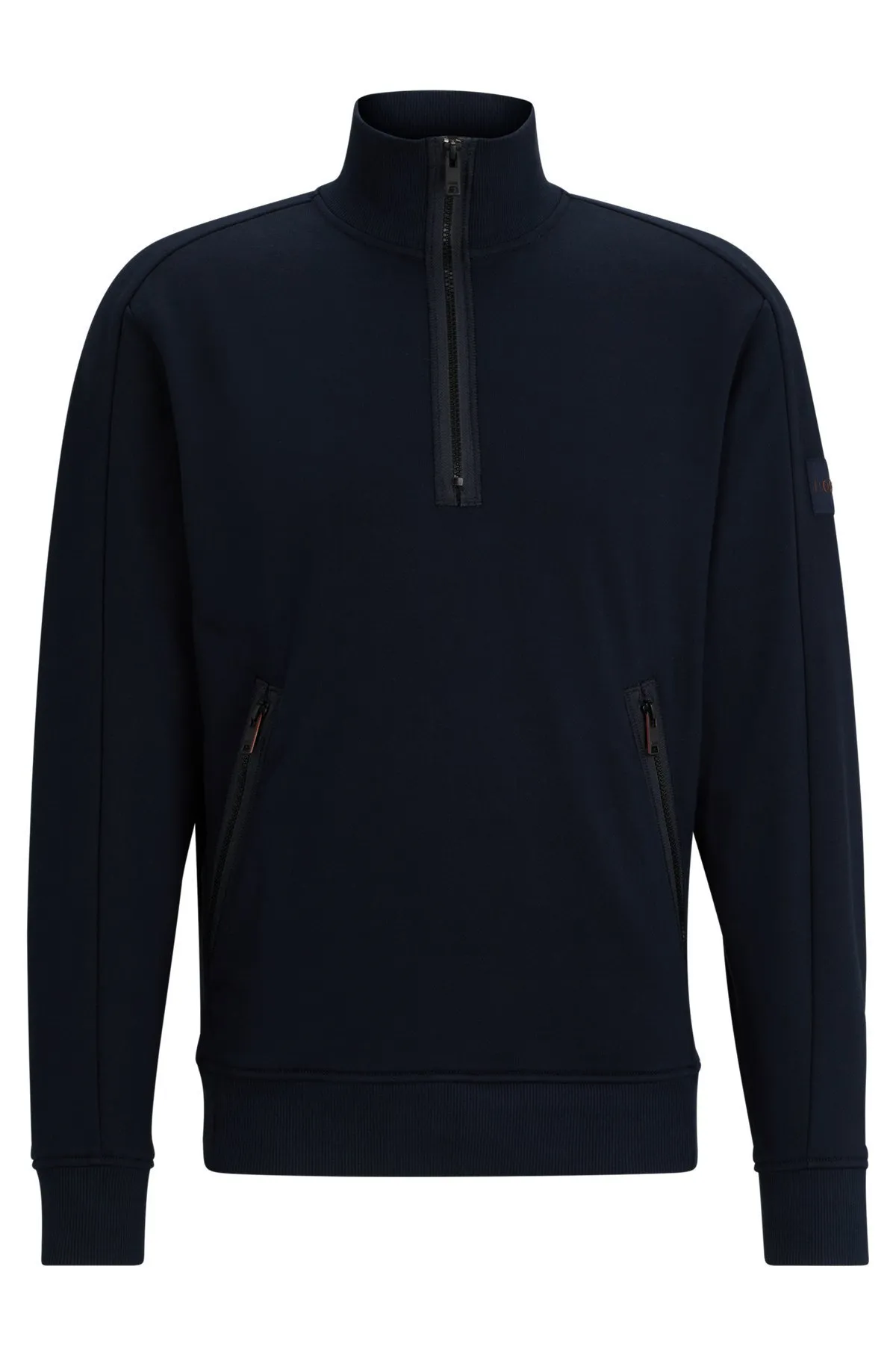 Hugo Boss  |Sweat Street Style Plain Cotton Logo Sweatshirts