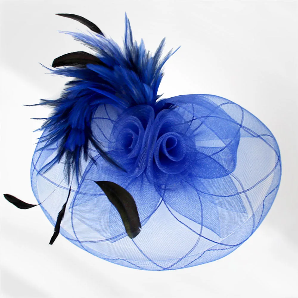 iLLASPARKZ Feather Mesh Flower Fascinator / Headband