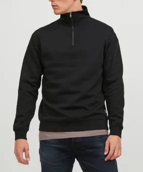 Jack & Jones Bradley Half Zip Sweatshirts Black