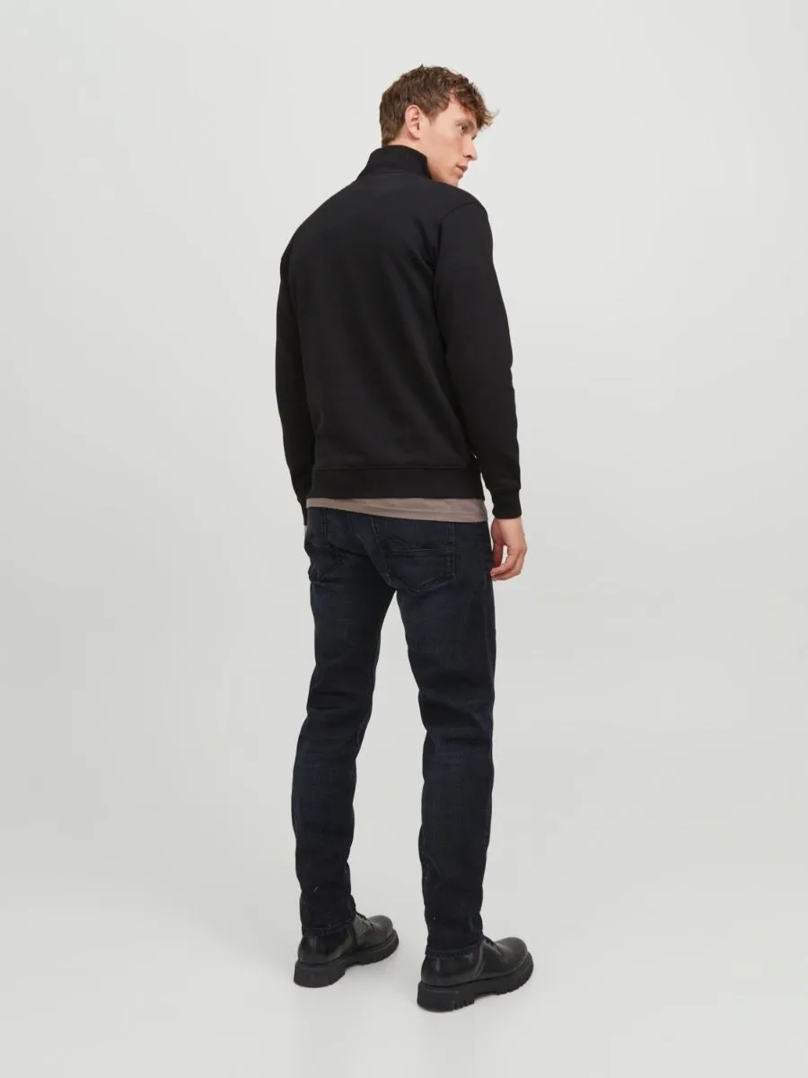 Jack & Jones Bradley Half Zip Sweatshirts Black