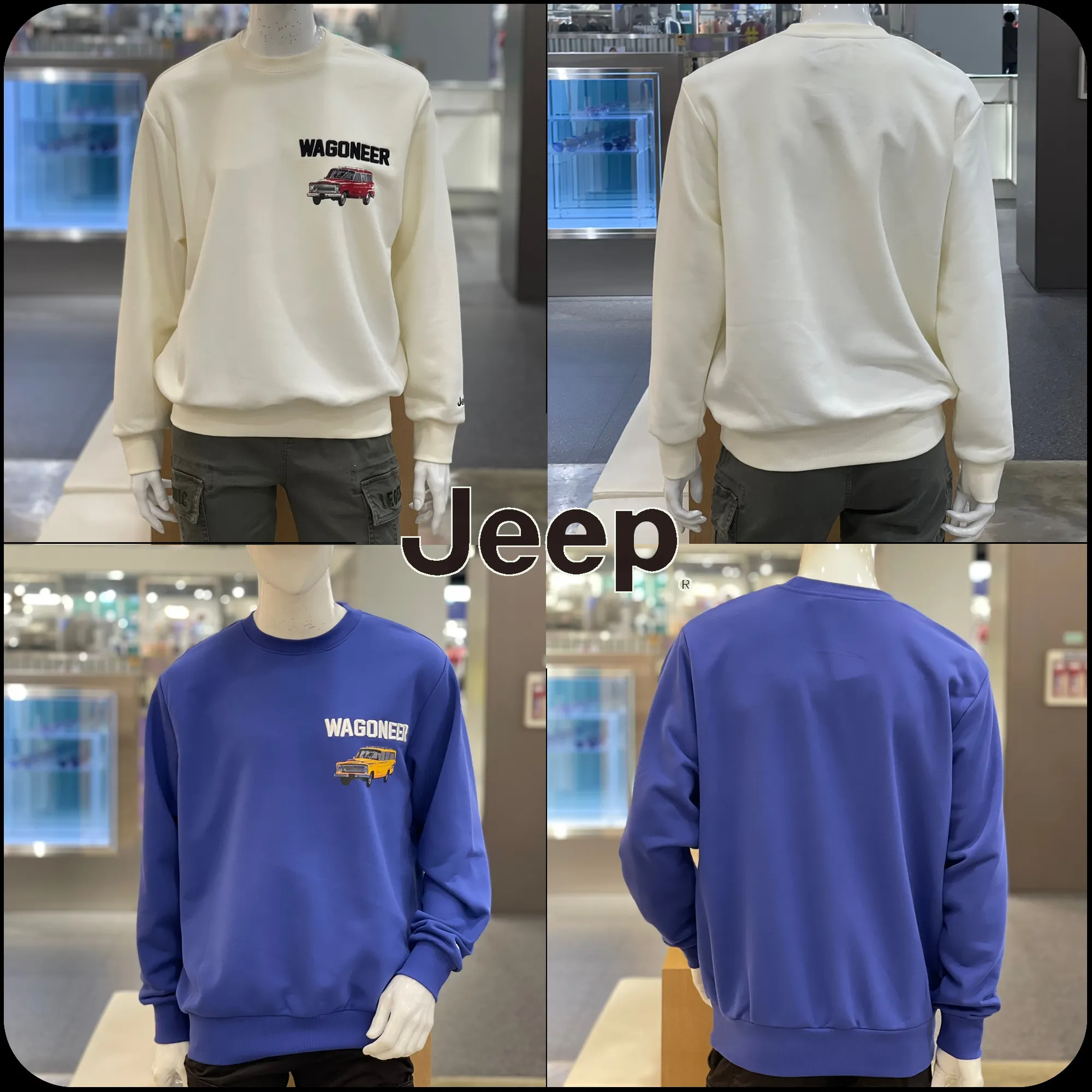 JEEP  |[JEEP]★23FW★Loose Fit Wagonier Car sweatshirt (JP1TSU845)