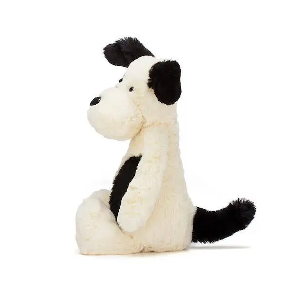 Jellycat Bashful Black + Cream Puppy - Medium