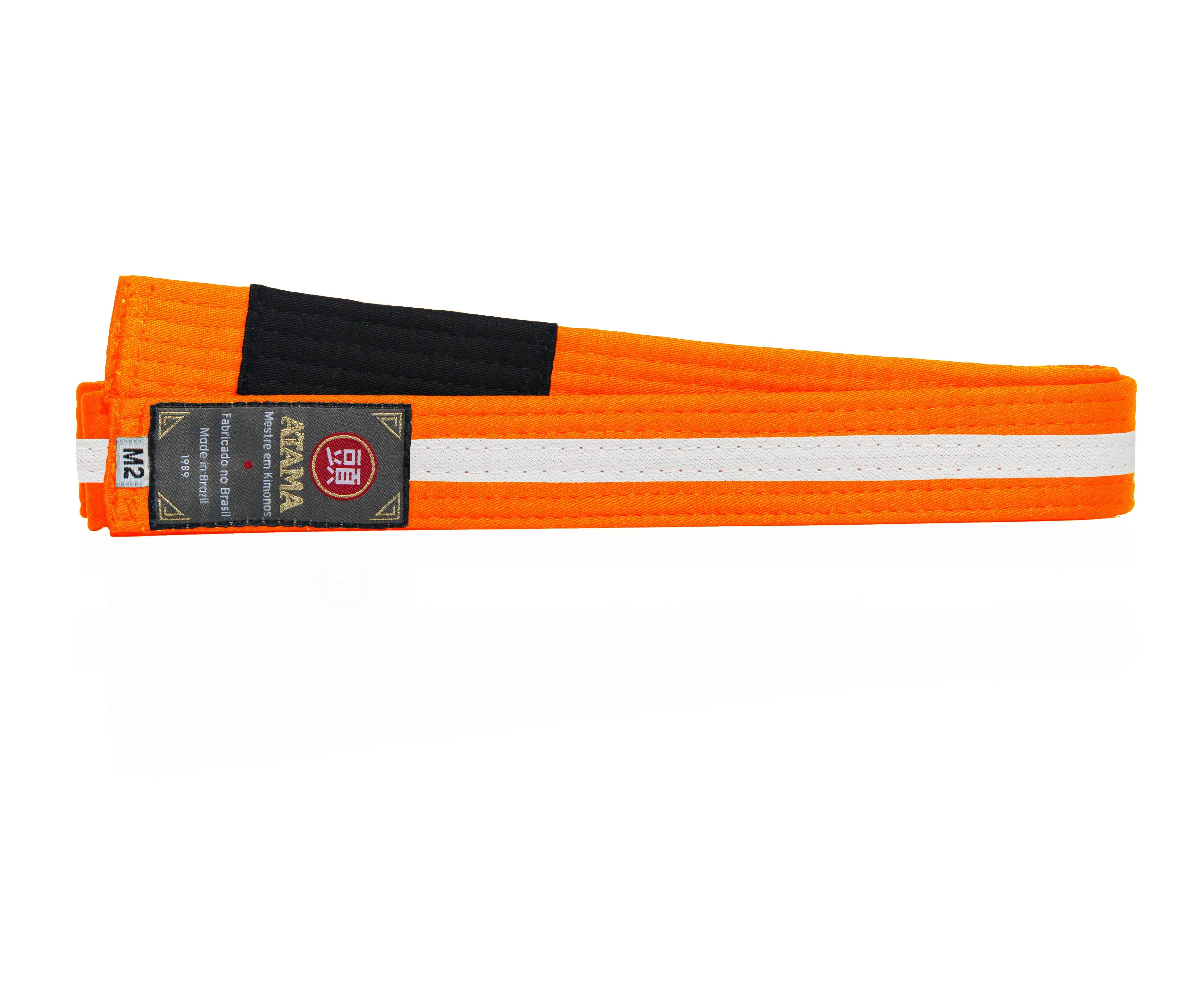 Kids Ranked Belt - Orange/ White