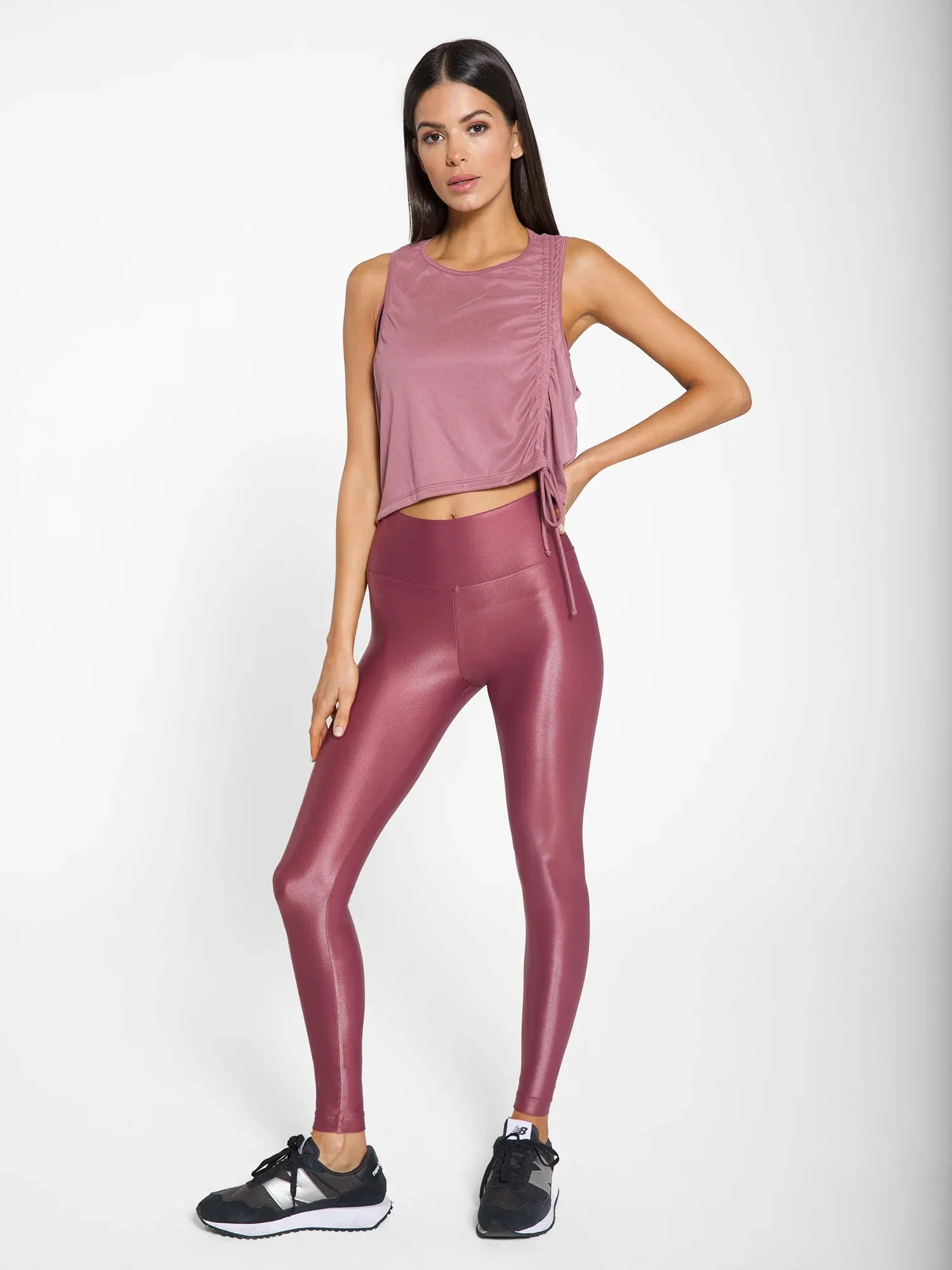 Koral Activewear Lustrous High Rise Legging - Rosewood