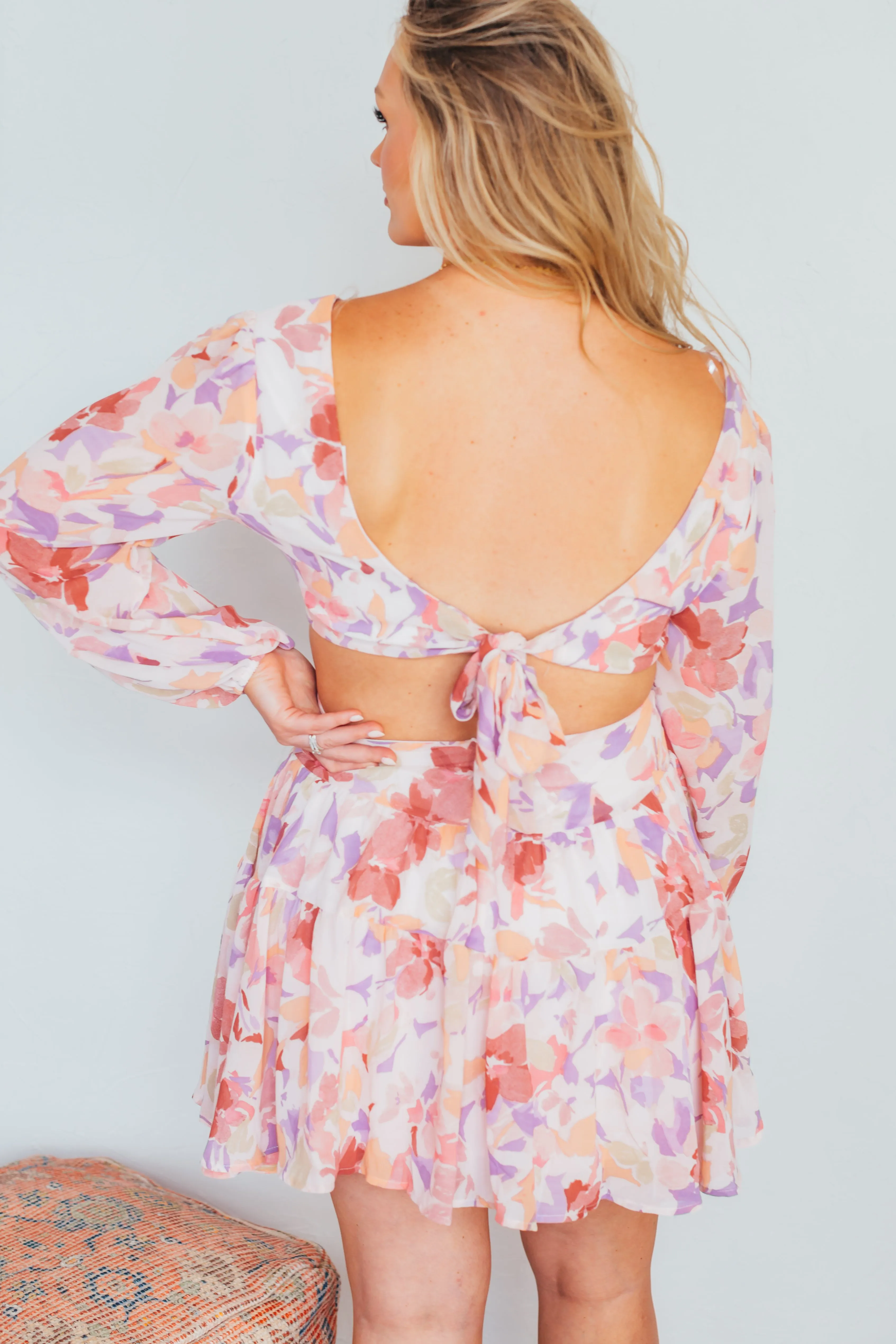 Kya Floral Cutout Dress