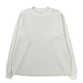 LADY WHITE CO. CROPPED RAGLAN THERMAL OFF WHITE