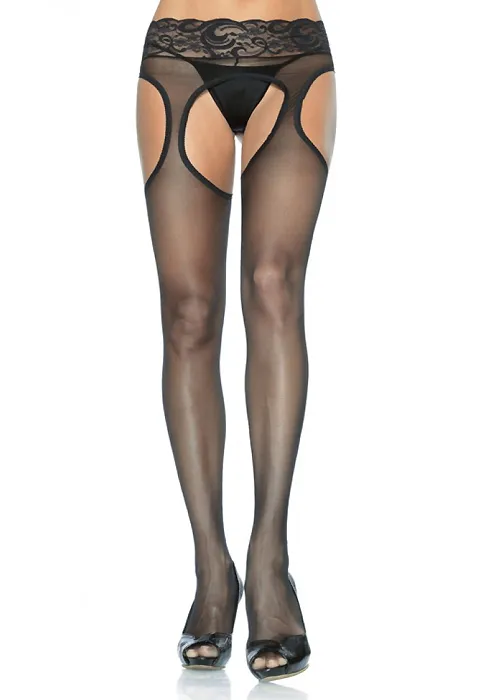 Leg Avenue Sheer Suspender Tights ()