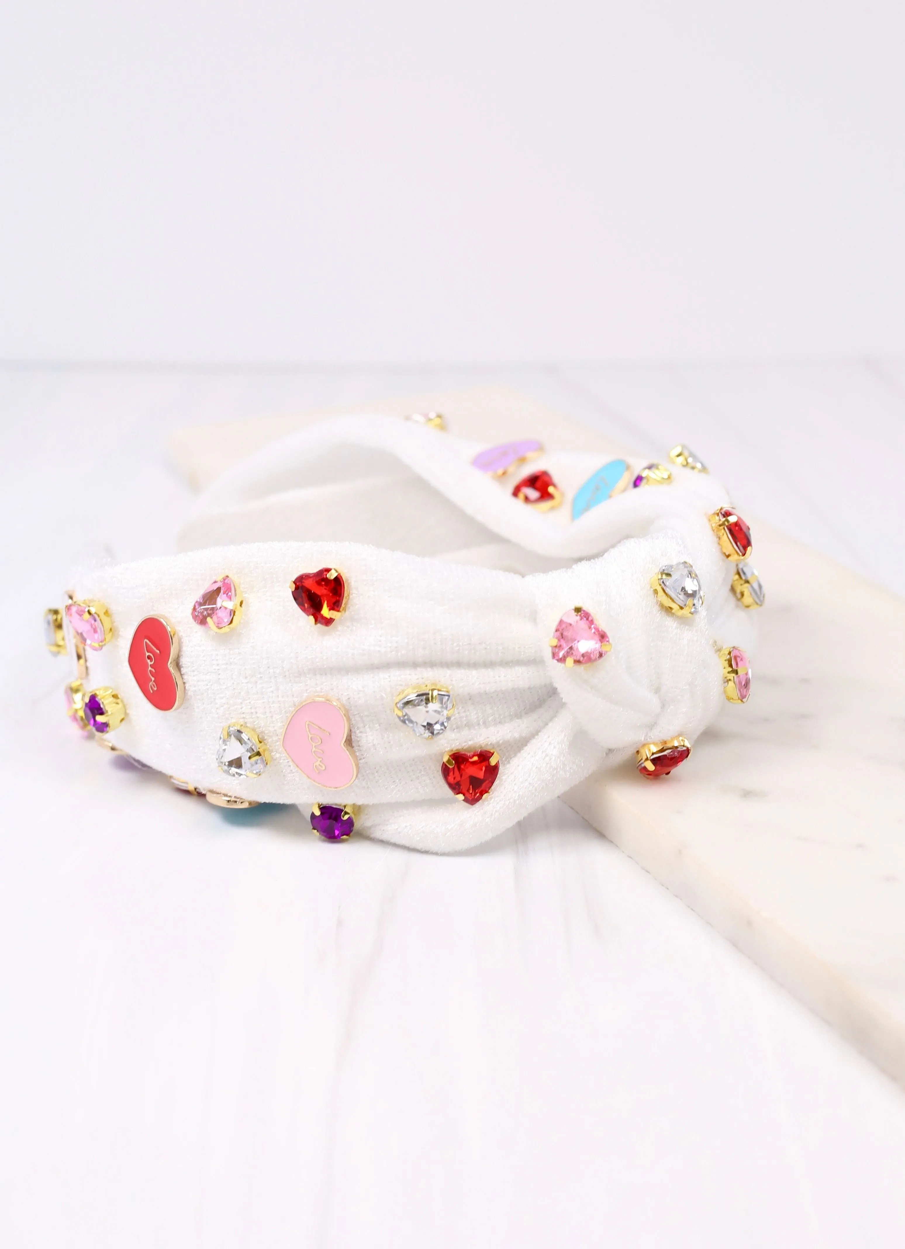 Let's Talk Hearts Headband MULTI