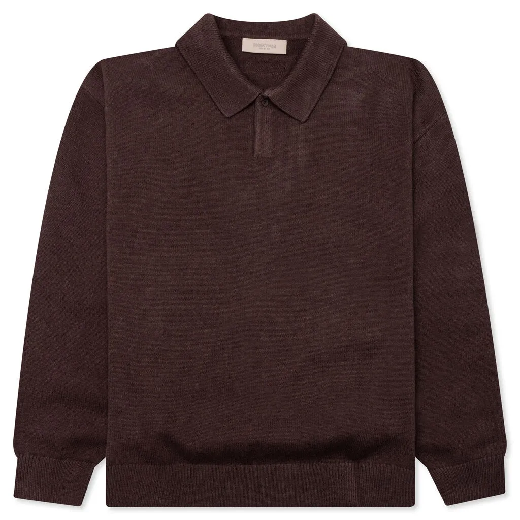 L/S Polo - Plum