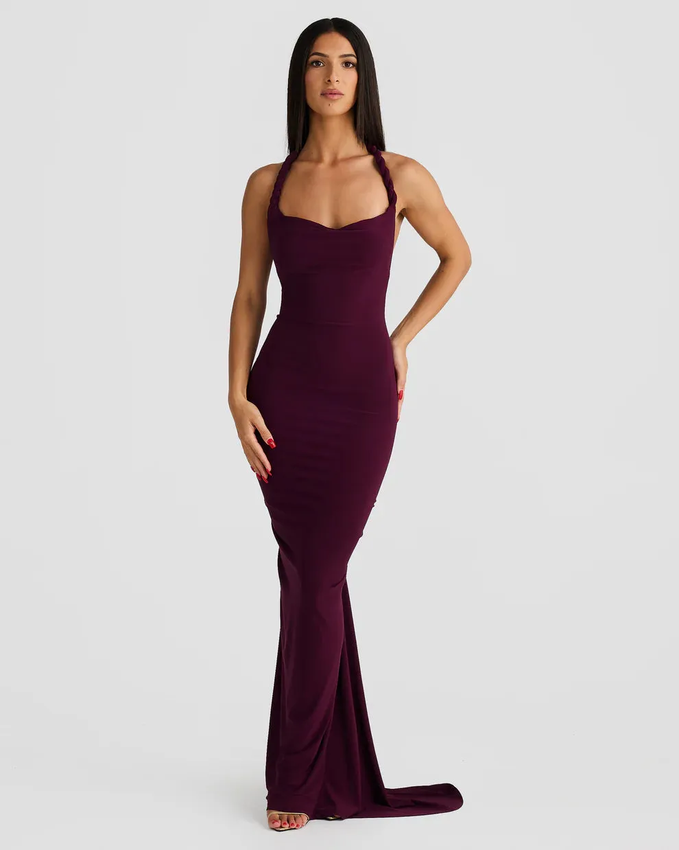 MAIA DRESS PLUM