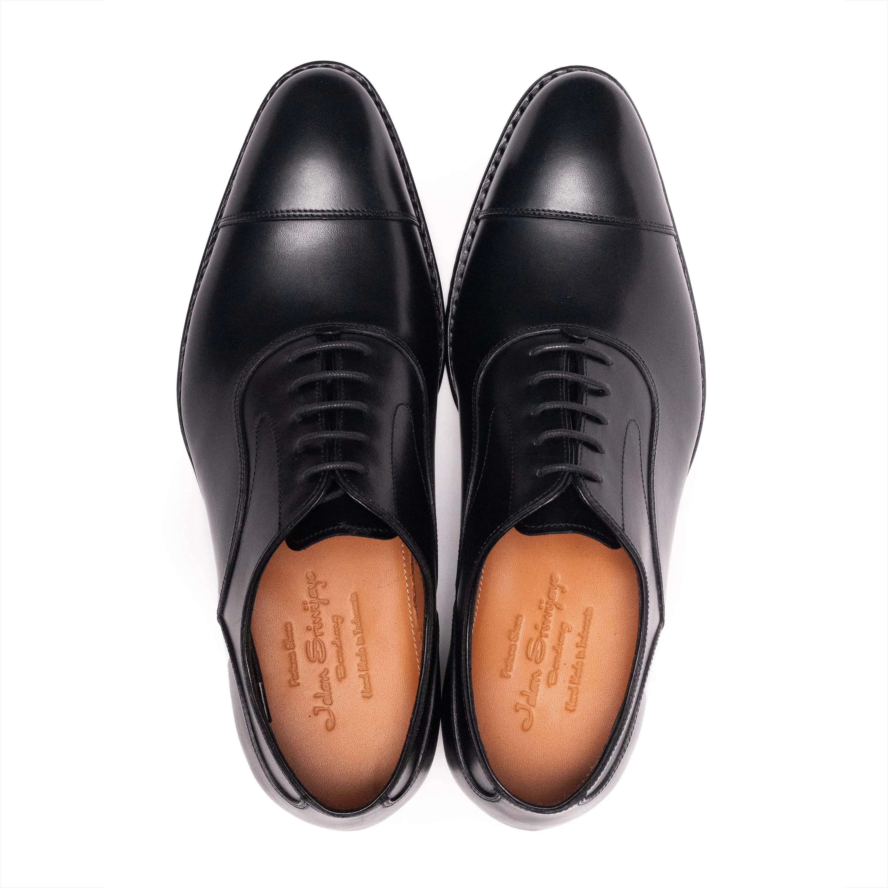 Men's Oxford Cap Toe / Black Calf 98654