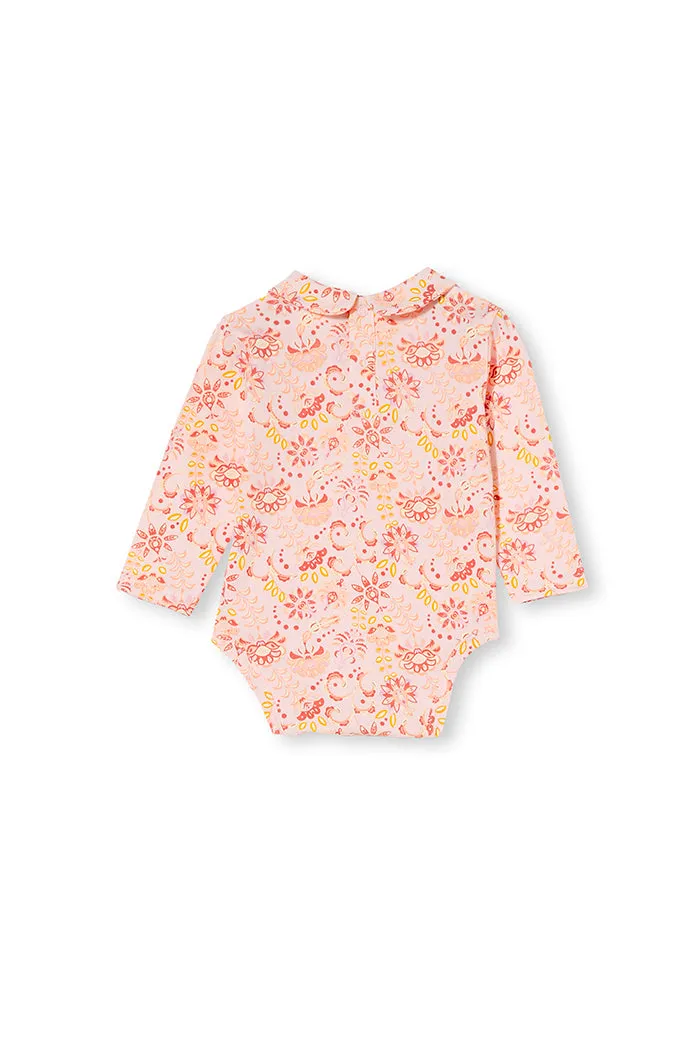 Milky Paisley Bubbysuit Blossom Pink