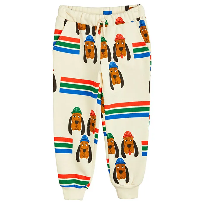 Mini Rodini Child Bloodhound Sweatpants Cream