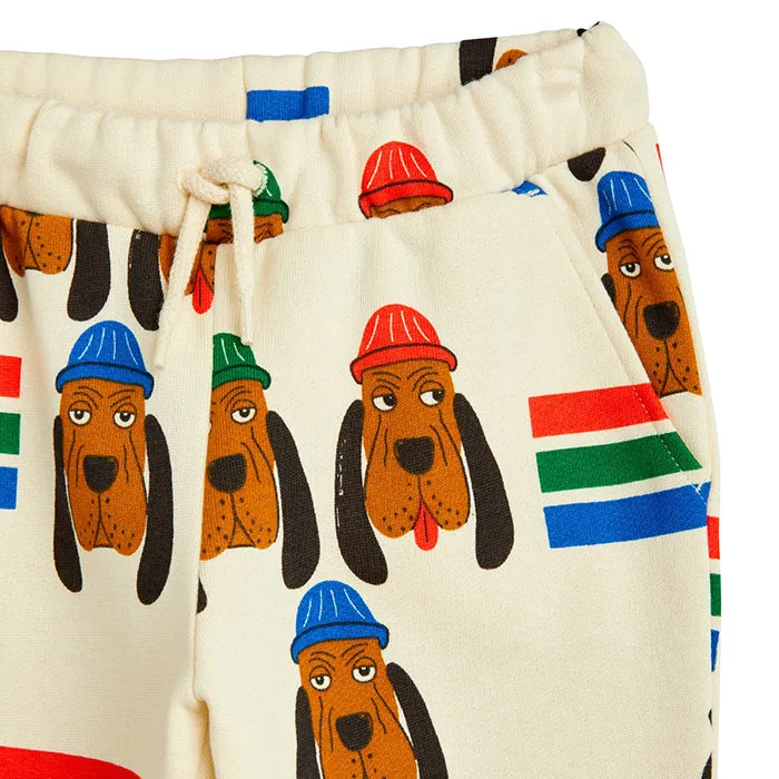 Mini Rodini Child Bloodhound Sweatpants Cream