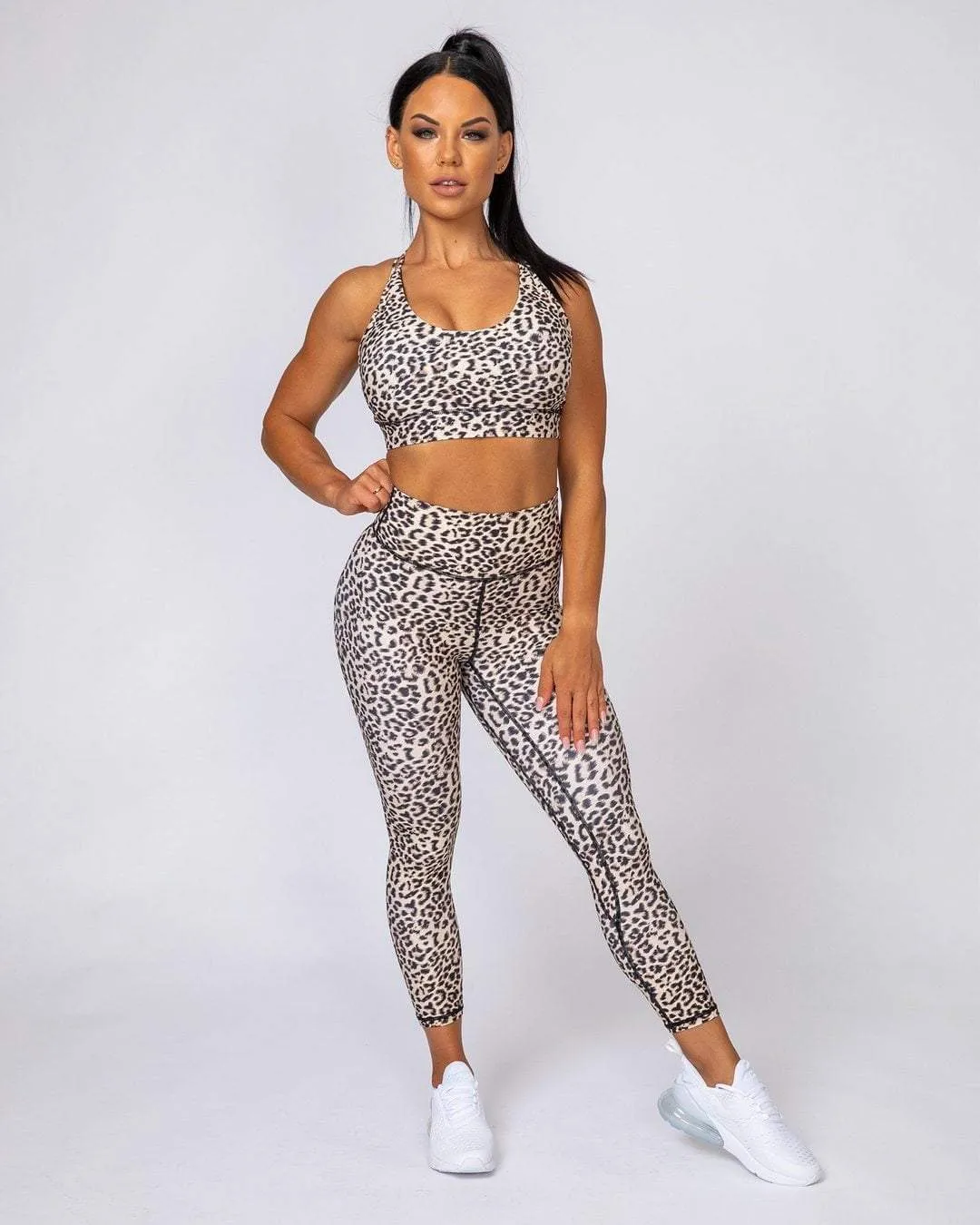 Motion 7/8 Leggings - Yellow Leopard