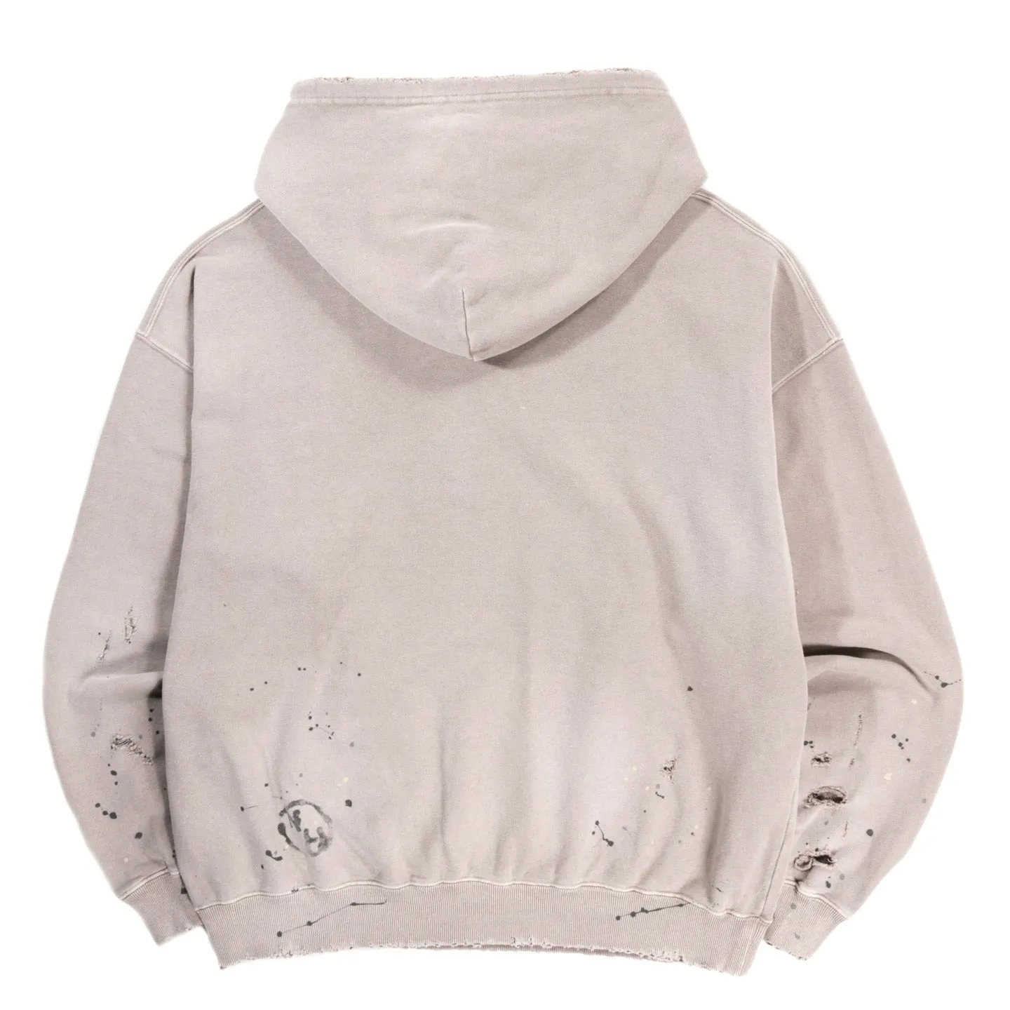 NEIGHBORHOOD DAMAGE HOODED SWEATSHIRT GREIGE